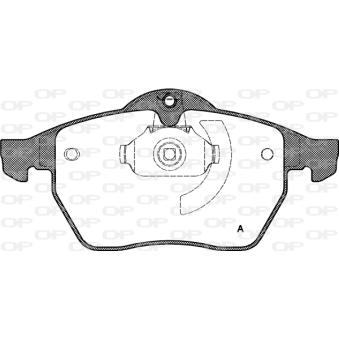 Jeu de 4 plaquettes de frein avant OPEN PARTS OEM 5062203