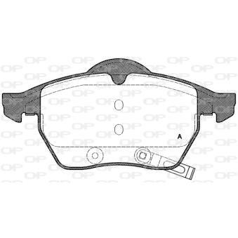 Jeu de 4 plaquettes de frein avant OPEN PARTS OEM 5062211