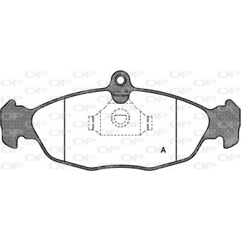 Jeu de 4 plaquettes de frein avant OPEN PARTS OEM 90442995