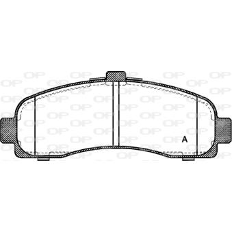 Jeu de 4 plaquettes de frein avant OPEN PARTS OEM 410606F625