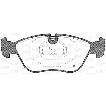 Jeu de 4 plaquettes de frein avant OPEN PARTS OEM 271587