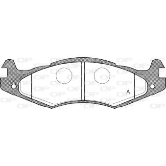 Jeu de 4 plaquettes de frein avant OPEN PARTS OEM 8983501167 Jeu de 4 plaquettes de frein avant OPEN PARTS OEM 8983501167