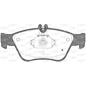 Jeu de 4 plaquettes de frein avant OPEN PARTS BPA0586.00 pour MERCEDES-BENZ CLASSE E E 220 D - 95cv