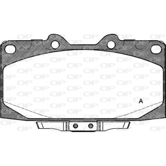 Jeu de 4 plaquettes de frein avant OPEN PARTS OEM 26296FA140