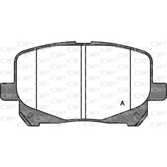 Jeu de 4 plaquettes de frein avant OPEN PARTS OEM 0446528400