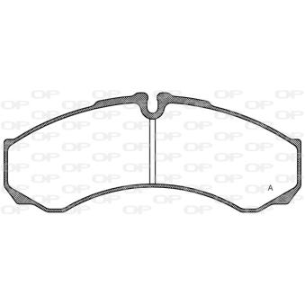 Jeu de 4 plaquettes de frein avant OPEN PARTS OEM 2995631 Jeu de 4 plaquettes de frein avant OPEN PARTS OEM 2995631