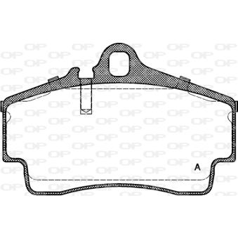 Jeu de 4 plaquettes de frein arrière OPEN PARTS OEM 99635293000