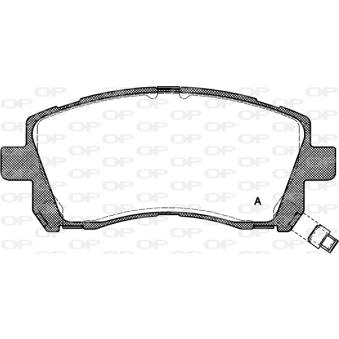 Jeu de 4 plaquettes de frein avant OPEN PARTS OEM 26296AE220
