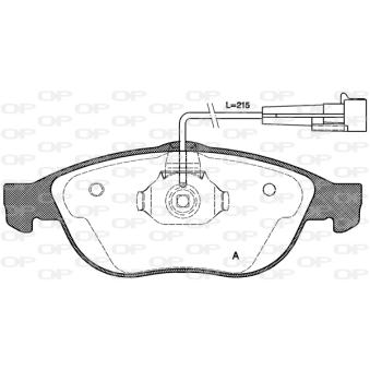 Jeu de 4 plaquettes de frein avant OPEN PARTS OEM 71713144