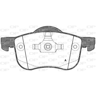 Jeu de 4 plaquettes de frein avant OPEN PARTS OEM 30648385 Jeu de 4 plaquettes de frein avant OPEN PARTS OEM 30648385