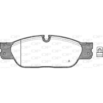 Jeu de 4 plaquettes de frein avant OPEN PARTS OEM C2C20686