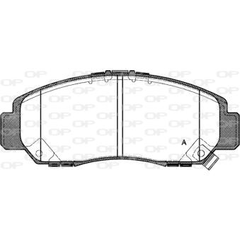 Jeu de 4 plaquettes de frein avant OPEN PARTS OEM 45022SDAC00