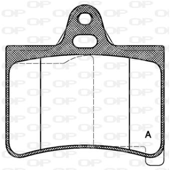 Jeu de 4 plaquettes de frein arrière OPEN PARTS OEM E172591