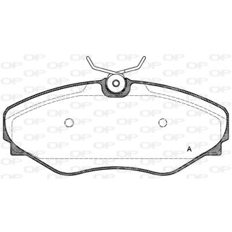 Jeu de 4 plaquettes de frein avant OPEN PARTS OEM 4106000QAE