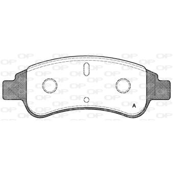 Jeu de 4 plaquettes de frein avant OPEN PARTS OEM 1617292380