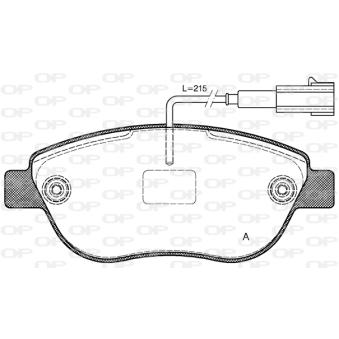 Jeu de 4 plaquettes de frein avant OPEN PARTS OEM 425408