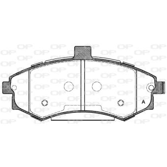 Jeu de 4 plaquettes de frein avant OPEN PARTS OEM 581012DA60