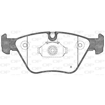 Jeu de 4 plaquettes de frein avant OPEN PARTS OEM 34112157573