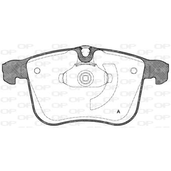 Jeu de 4 plaquettes de frein avant OPEN PARTS OEM 93195754