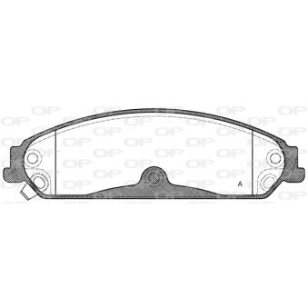 Jeu de 4 plaquettes de frein avant OPEN PARTS OEM 68147681AA