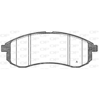Jeu de 4 plaquettes de frein avant OPEN PARTS OEM DBP511126
