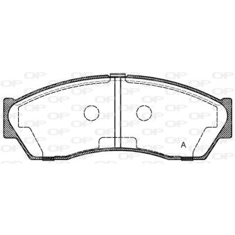 Jeu de 4 plaquettes de frein avant OPEN PARTS OEM 277942100134