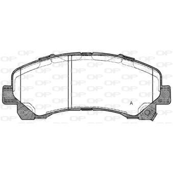Jeu de 4 plaquettes de frein avant OPEN PARTS OEM 8980791040