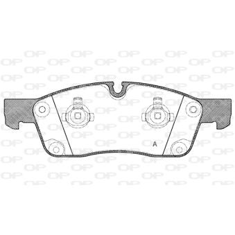 Jeu de 4 plaquettes de frein avant OPEN PARTS [BPA1430.10]