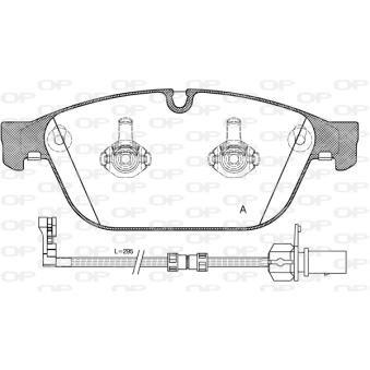 Jeu de 4 plaquettes de frein avant OPEN PARTS [BPA1443.02]