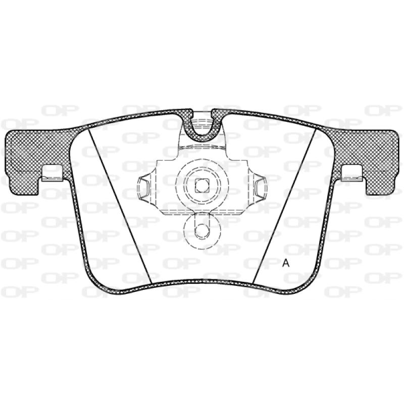 Jeu de 4 plaquettes de frein avant OPEN PARTS BPA1457.00 - Visuel 1
