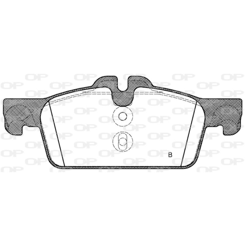 Jeu de 4 plaquettes de frein avant OPEN PARTS BPA1461.01 - Visuel 2