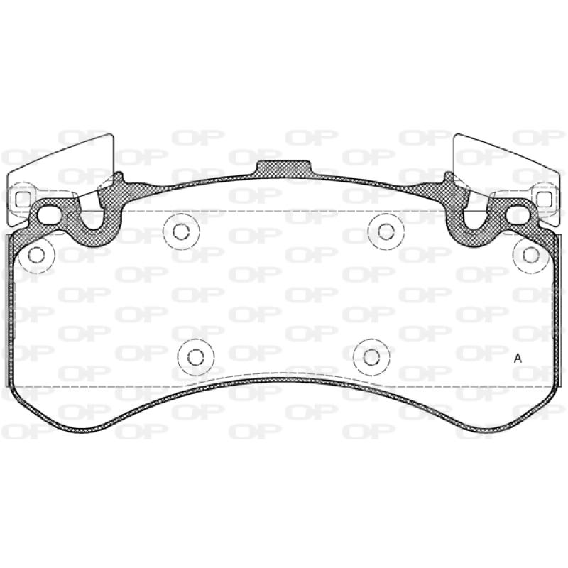 Jeu de 4 plaquettes de frein avant OPEN PARTS BPA1463.00 - Visuel 1