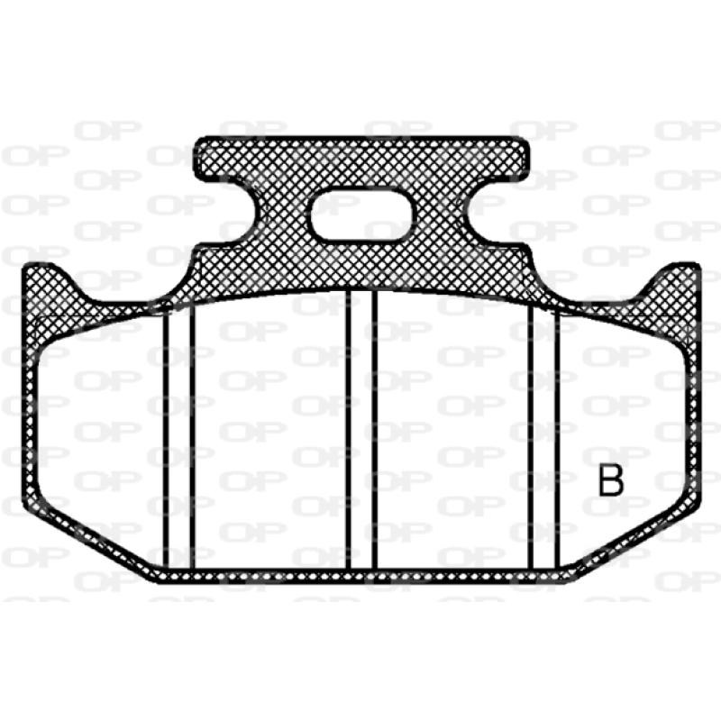 Jeu de 4 plaquettes de frein avant OPEN PARTS BPA1519.00 - Visuel 2