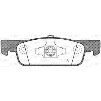 Jeu de 4 plaquettes de frein avant OPEN PARTS OEM A4534211400