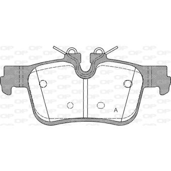Jeu de 4 plaquettes de frein avant OPEN PARTS OEM 32287431