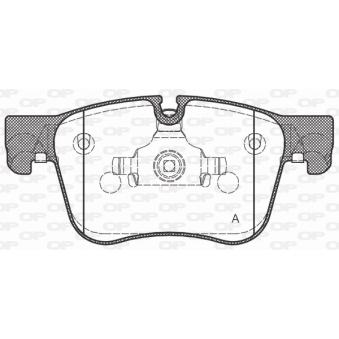 Jeu de 4 plaquettes de frein avant OPEN PARTS OEM SU001B3587