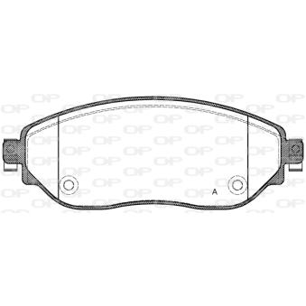 Jeu de 4 plaquettes de frein avant OPEN PARTS OEM 8660004558