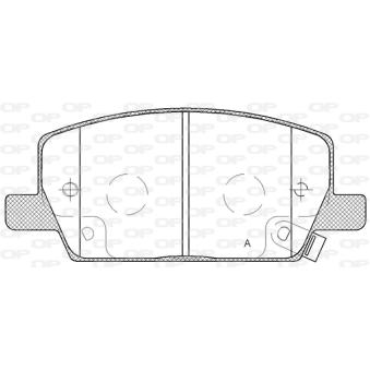 Jeu de 4 plaquettes de frein avant OPEN PARTS OEM 1711203