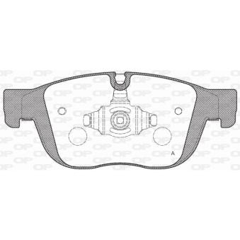 Jeu de 4 plaquettes de frein avant OPEN PARTS [BPA1689.00]
