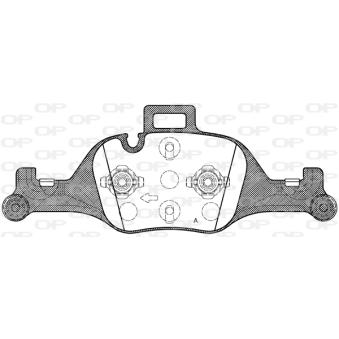 Jeu de 4 plaquettes de frein avant OPEN PARTS OEM 34116875396