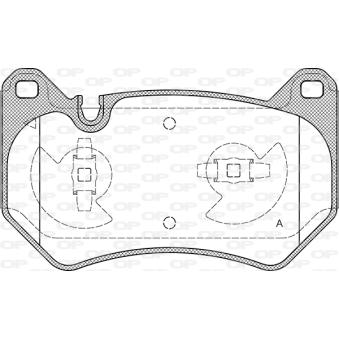 Jeu de 4 plaquettes de frein avant OPEN PARTS [BPA1839.10]
