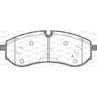 Jeu de 4 plaquettes de frein arrière OPEN PARTS OEM 2N0698451A