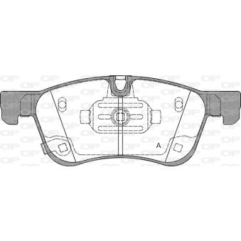Jeu de 4 plaquettes de frein avant OPEN PARTS OEM 410600318R