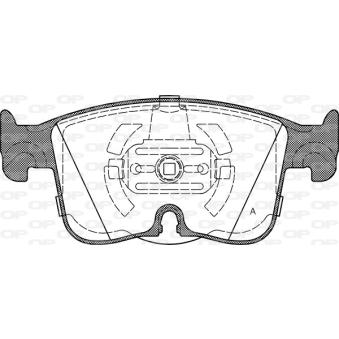 Jeu de 4 plaquettes de frein avant OPEN PARTS OEM 5R3698151