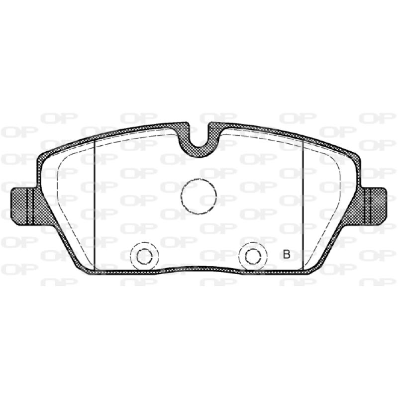 Jeu de 4 plaquettes de frein avant OPEN PARTS BPE1131.10 - Visuel 1