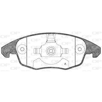 Jeu de 4 plaquettes de frein avant OPEN PARTS OEM 425425 Jeu de 4 plaquettes de frein avant OPEN PARTS OEM 425425