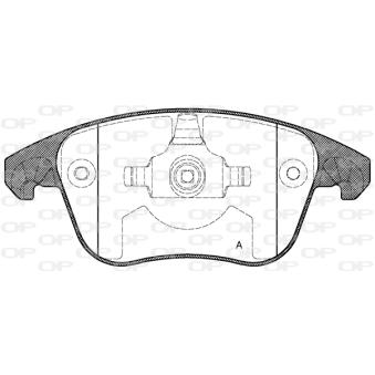 Jeu de 4 plaquettes de frein avant OPEN PARTS OEM 425477