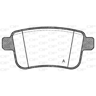 Jeu de 4 plaquettes de frein avant OPEN PARTS OEM 4154210400