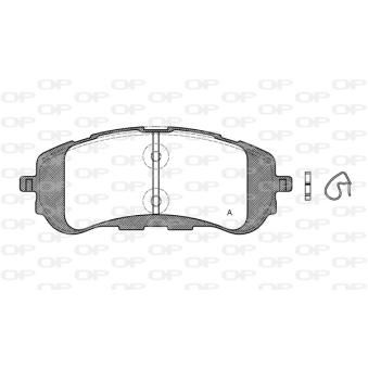 Jeu de 4 plaquettes de frein avant OPEN PARTS OEM SU001B2505
