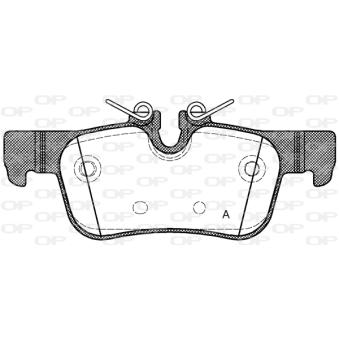Jeu de 4 plaquettes de frein avant OPEN PARTS OEM 34218867488